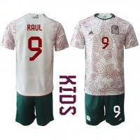 Mexico Raul Jimenez #9 Replica Away Minikit World Cup 2022 Short Sleeve (+ pants)